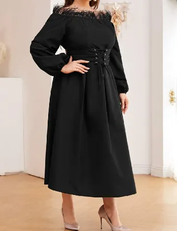 Rochie lunga SHEIN CURVE, negru