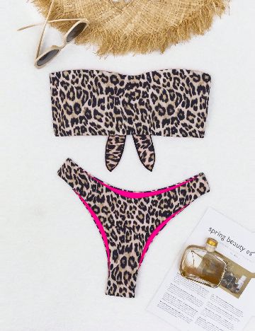 Costum de baie SHEIN, animal print