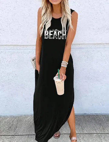 Rochie lunga SHEIN, negru