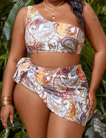 Costum de baie SHEIN CURVE, mix culori