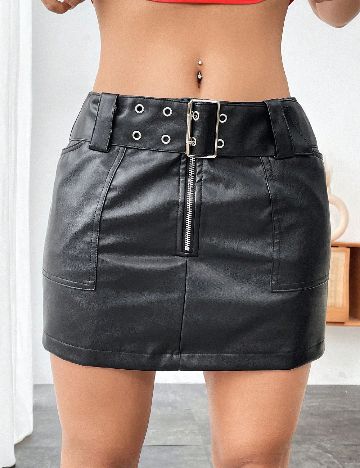 Fusta pantalon SHEIN, negru