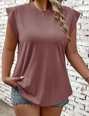 Maiou SHEIN CURVE, roz pudra