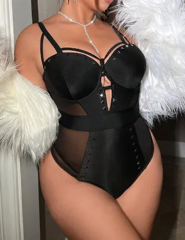 Costum de baie SHEIN CURVE, negru