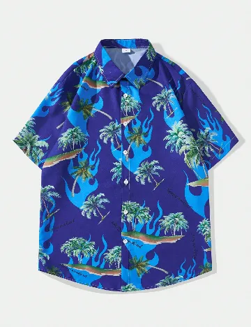 Camasa Romwe, albastru