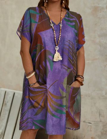 Rochie scurta SHEIN CURVE, mov