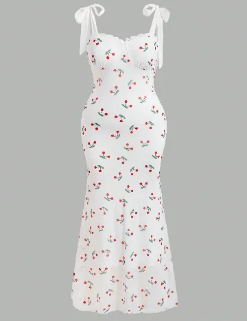 Rochie lunga SHEIN CURVE, alb