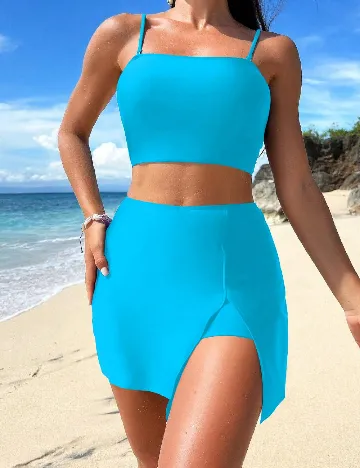 Costum de baie SHEIN, albastru