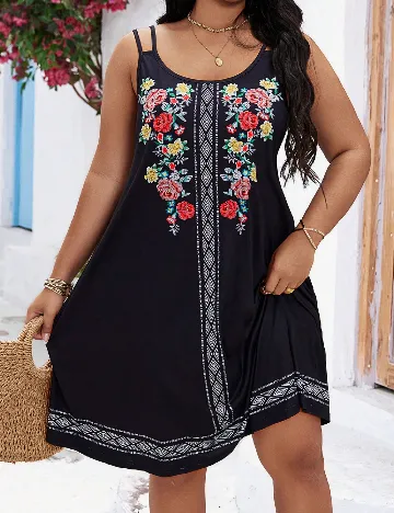 Rochie scurta SHEIN CURVE, negru