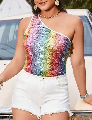 Top SHEIN CURVE, mix culori