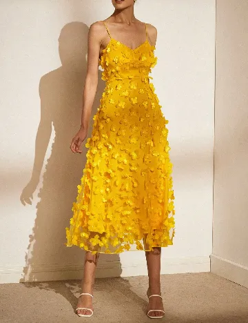 Rochie medie SHEIN, galben