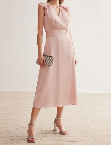 Rochie medie MOTF, roz