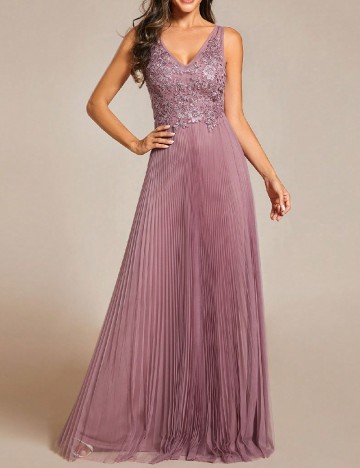 Rochie lunga Ever-Pretty, mov