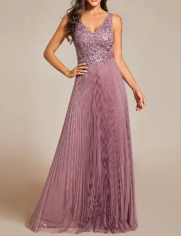 Rochie lunga Ever-Pretty, mov