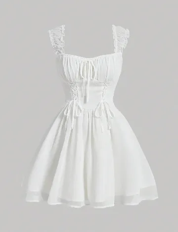 Rochie scurta SHEIN, alb