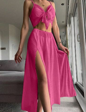 Compleu De Plaja SHEIN, roz