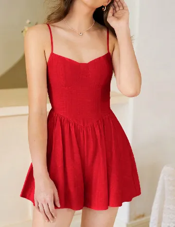 Salopeta SHEIN, rosu