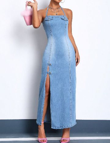 Rochie lunga SHEIN, albastru