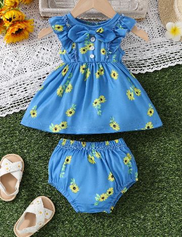 Compleu Shein Kids, albastru