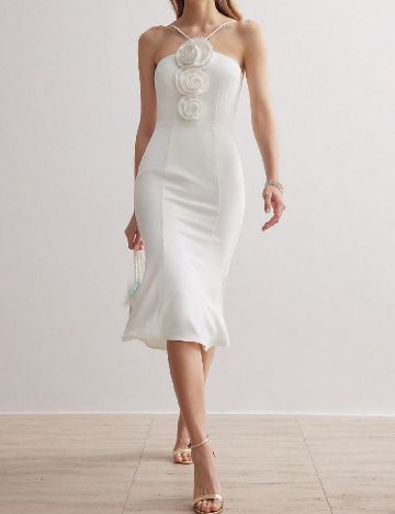 Rochie medie SHEIN, alb