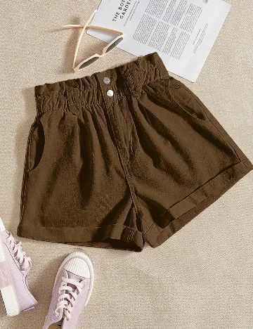 Pantaloni scurti SHEIN, maro