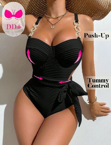 Costum de baie SHEIN, negru