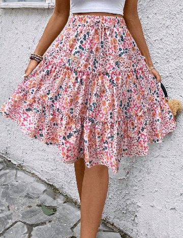 Fusta SHEIN, floral print