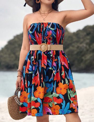 Rochie scurta SHEIN CURVE, mix culori