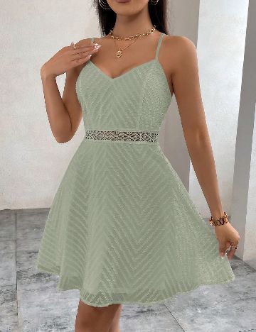 Rochie scurta SHEIN, verde