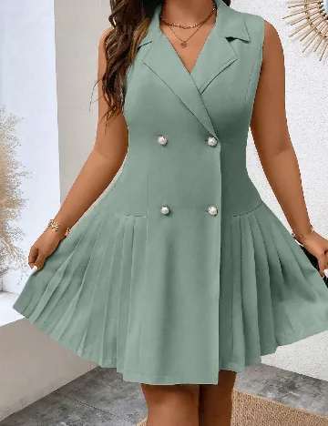 Rochie scurta SHEIN CURVE, verde