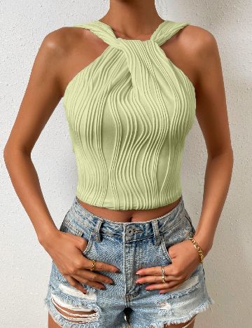 Top SHEIN, verde