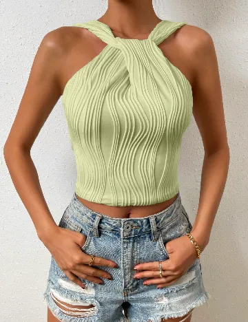 Top SHEIN, verde