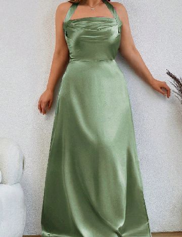 Rochie lunga SHEIN CURVE, verde