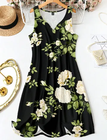 Rochie scurta SHEIN CURVE, negru