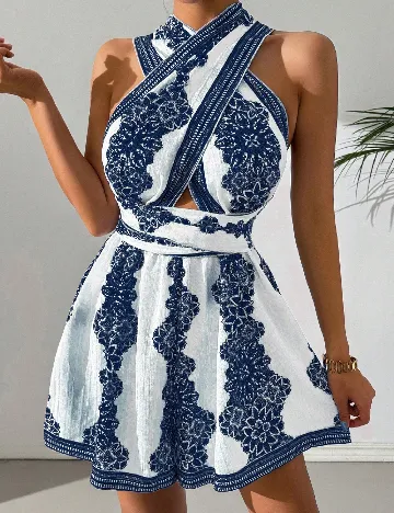 Salopeta SHEIN, albastru