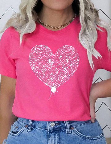 Tricou SHEIN CURVE, roz