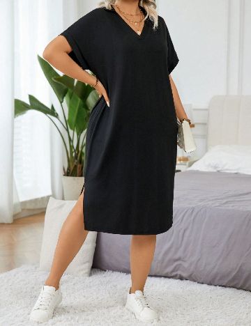 Rochie medie SHEIN CURVE, negru