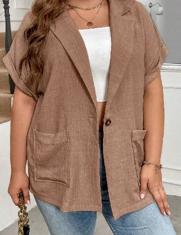 Camasa SHEIN CURVE, maro