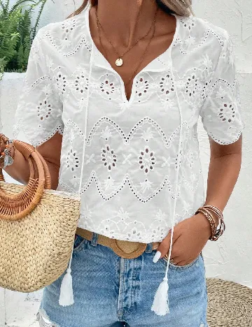 Bluza Emery Rose, alb