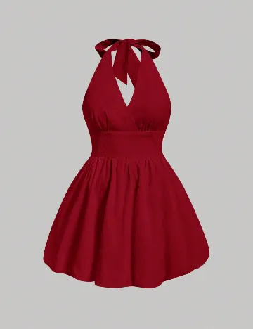 Rochie scurta SHEIN CURVE, rosu