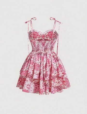 Rochie scurta SHEIN CURVE, roz