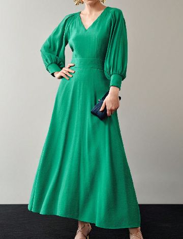 Rochie lunga MOTF, verde