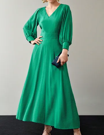 Rochie lunga MOTF, verde