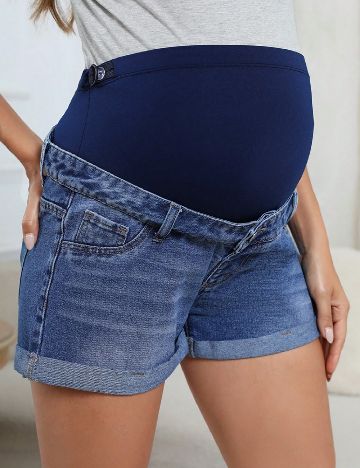 Pantaloni scurti SHEIN Maternity, albastru