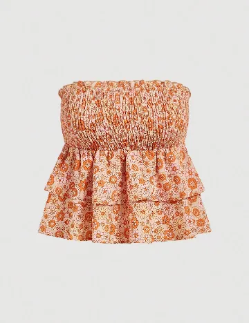 Top SHEIN, portocaliu