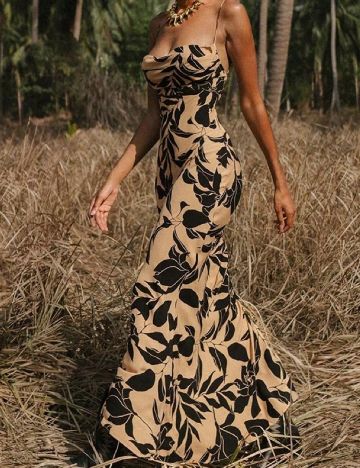 Rochie lunga SHEIN, maro