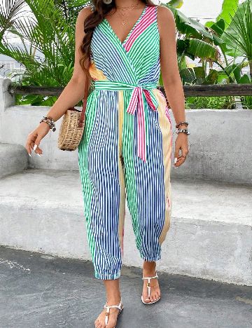 Salopeta SHEIN CURVE, mix culori