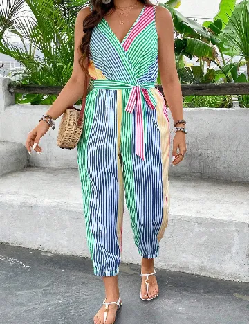 Salopeta SHEIN CURVE, mix culori