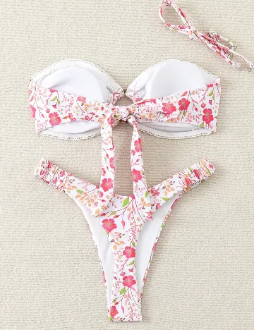 Costum de baie SHEIN, floral print