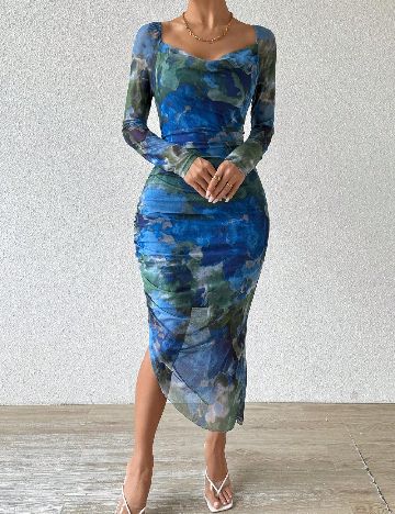 Rochie medie SHEIN, albastru