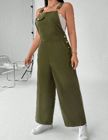 Salopeta SHEIN CURVE, verde